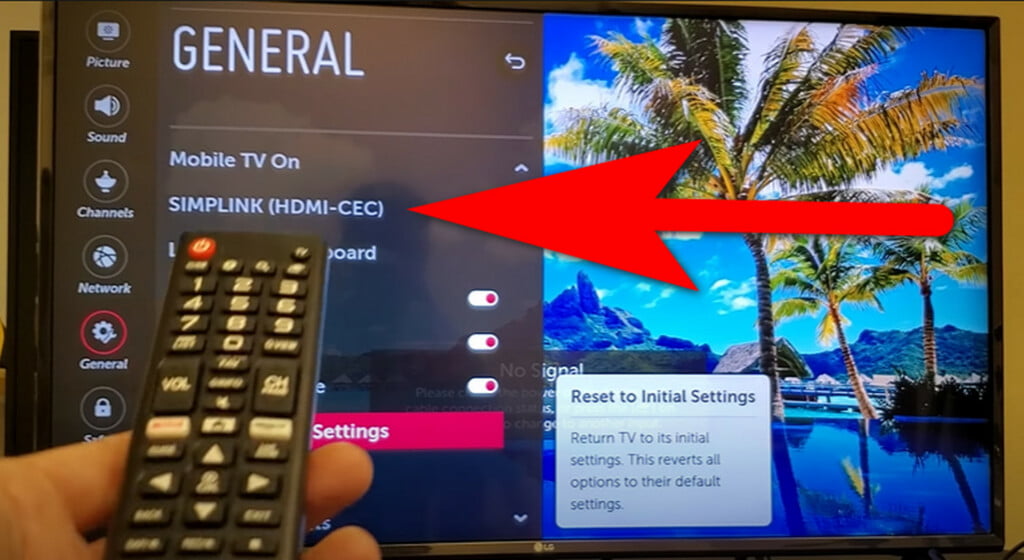 LG TV HDMI settings