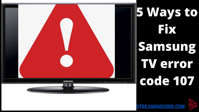 Fix Samsung TV error
