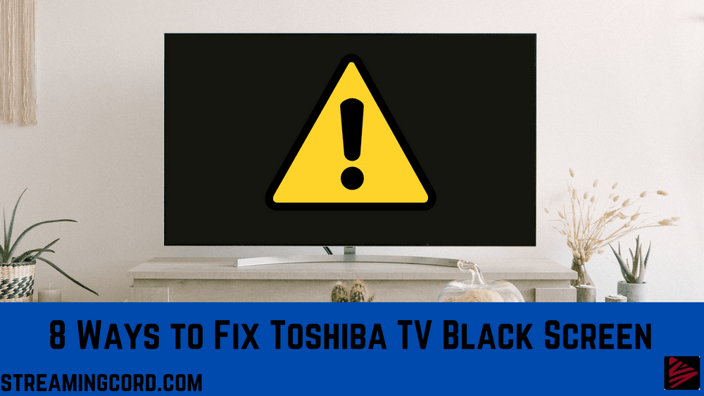 toshiba tv black screen